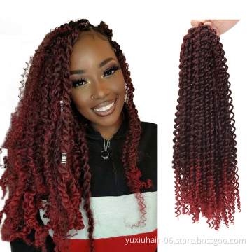 Synthetic Kinky Twist Ombre Twist Crochet Braid Hair Extension Spring Twist Hair